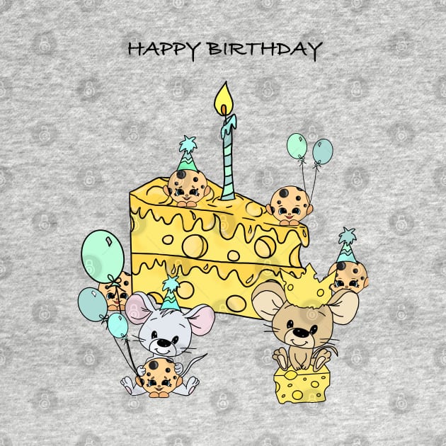 Mouse and cookies birthday design by Carries Design 